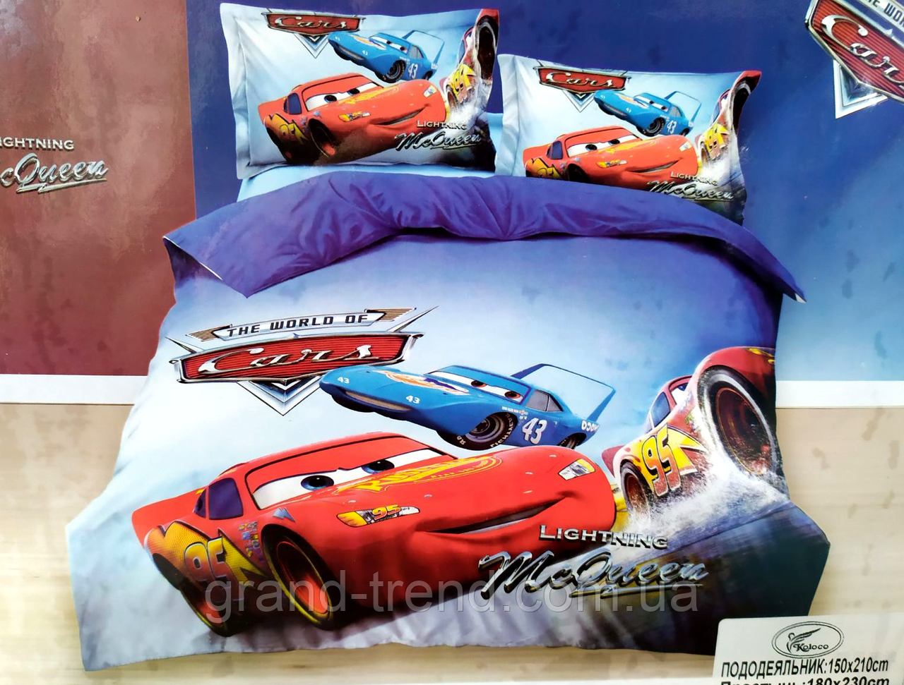 

5D Полуторное детское постельное белье Lightning McQueen