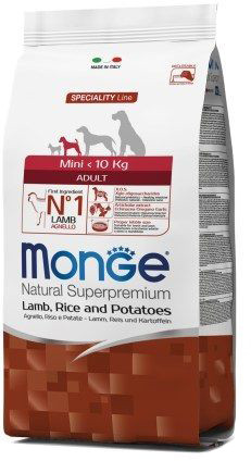 Monge (Монж) Mini Adult Lamb сухой корм для собак мелких пород с ягненком, 2.5 кг