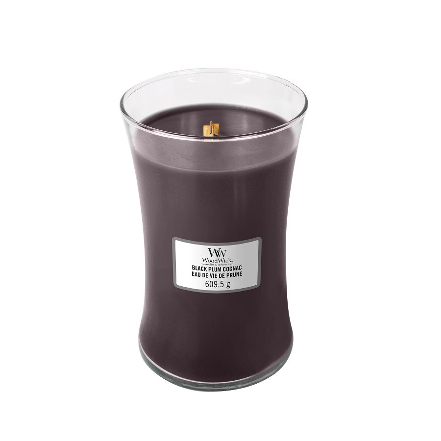 

Ароматическая свеча Woodwick Large Black Plum Cognac 609 г (93023E), Фиолетовый