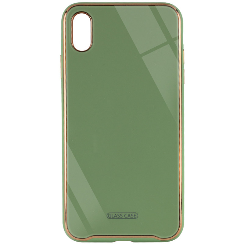 

TPU+Glass чехол Venezia для Apple iPhone XS Max (6.5") Мятный / Mint