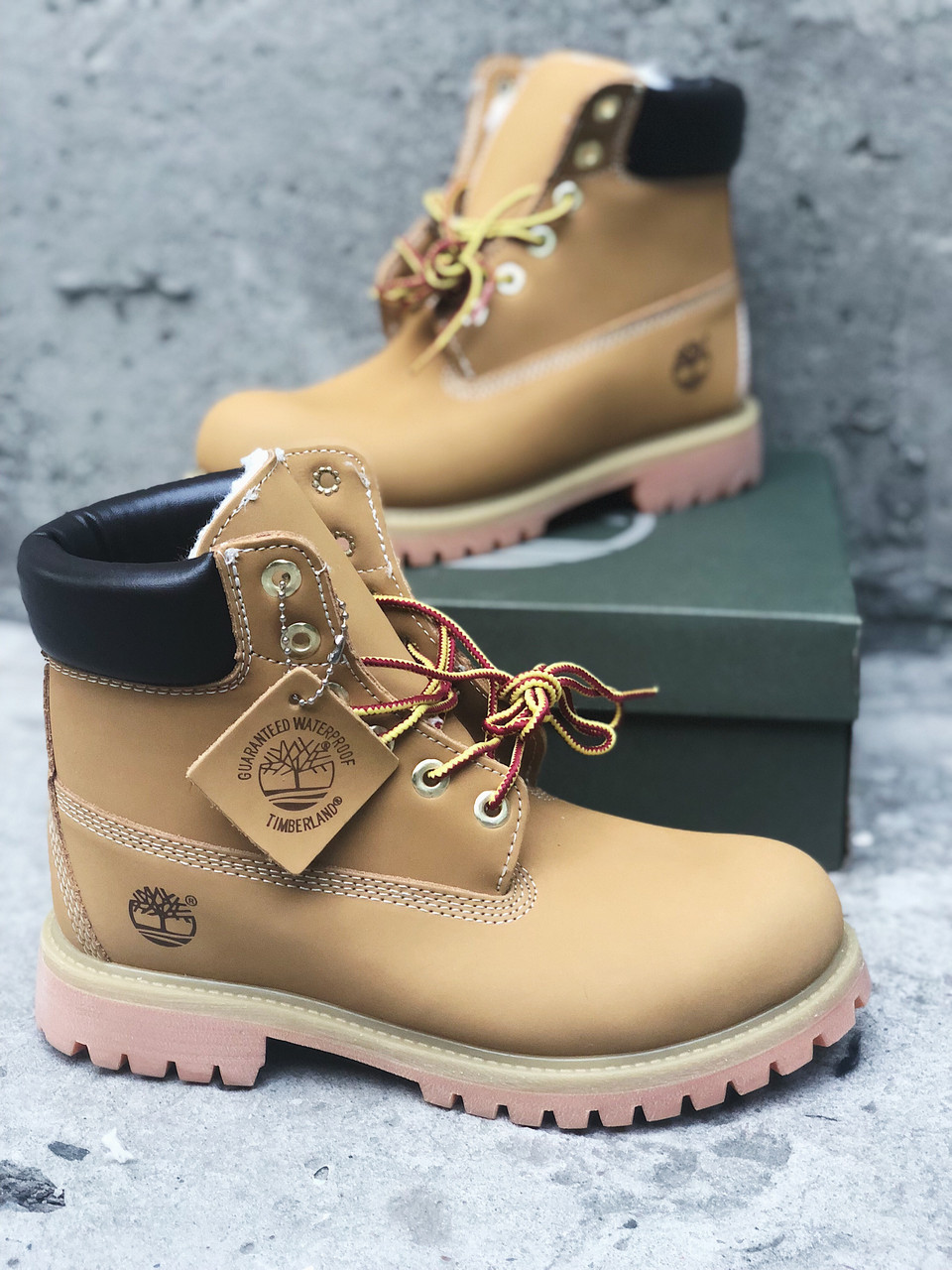 

Женские Ботинки зимние Timberland (мех), Коричневый