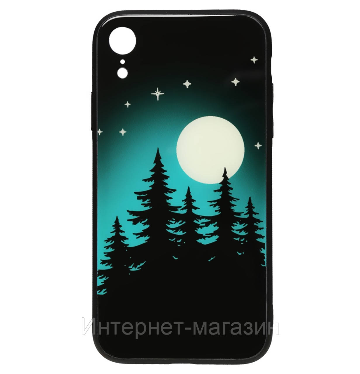 

Чехол-накладка TPU+Glass TOTO Night Light Print Glass Case для iPhone Xr (Full Moon), Разноцветный