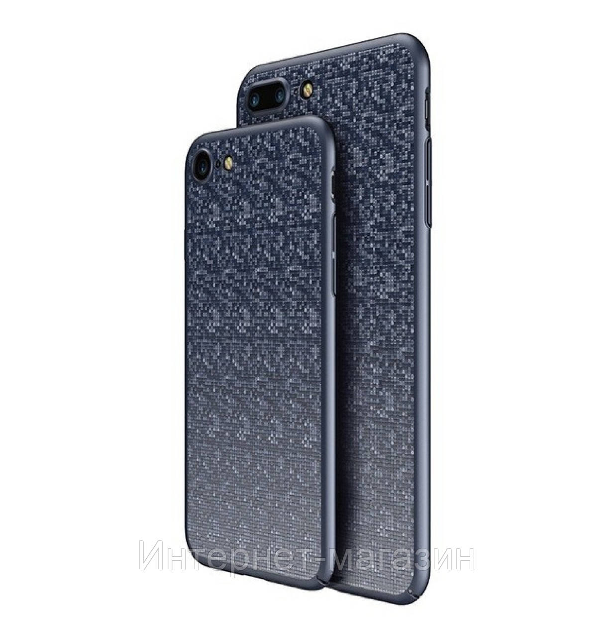 

Пластиковая накладка Baseus Plaid Ultrathin для iPhone 7 / 8 Dark Blue, Темно-синий