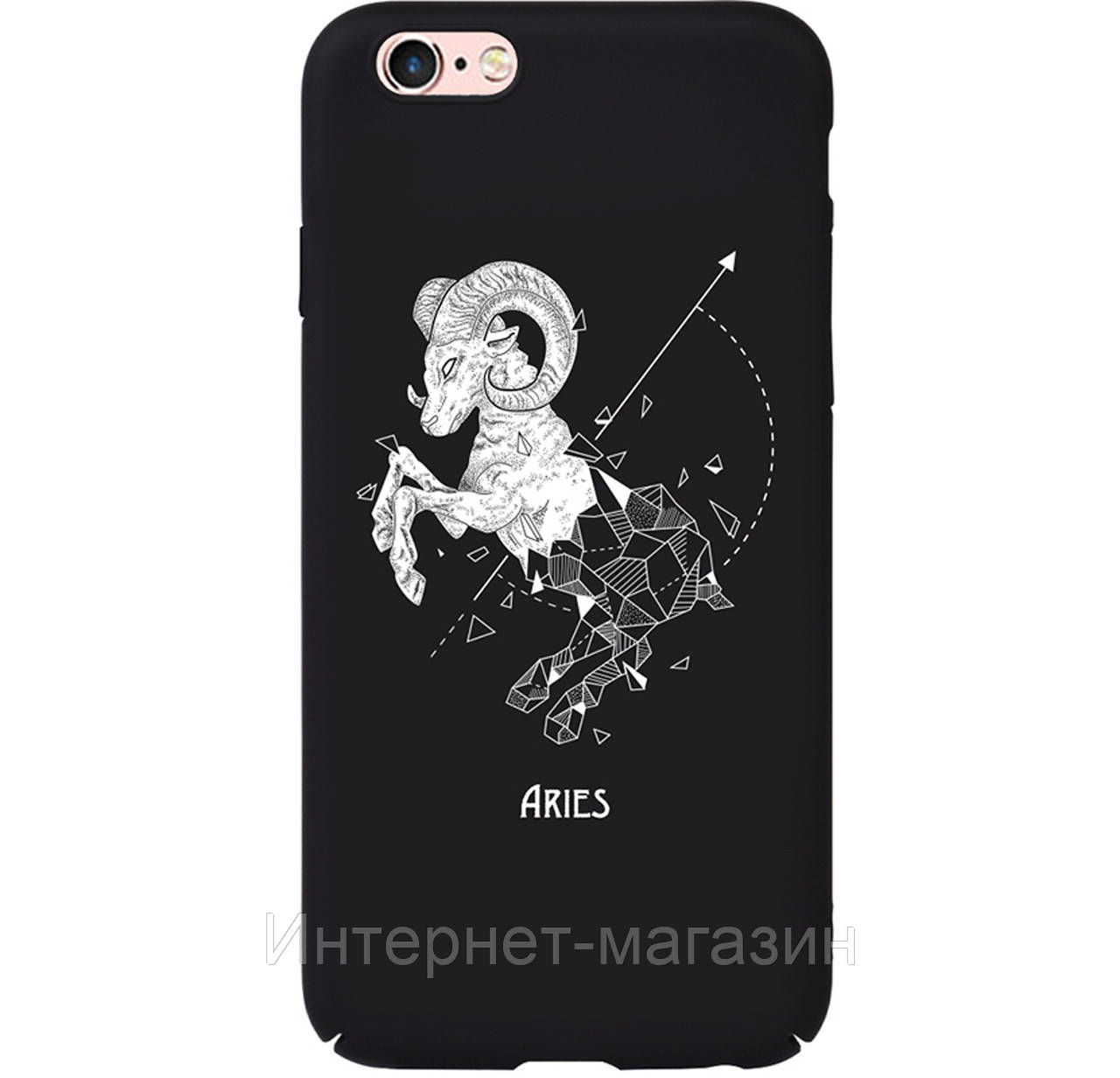 

Чехол-накладка TOTO Full PC Print Case для IPhone 6 / 6s (Aries), Черный