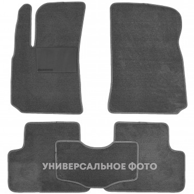 

Коврики текстиль Daewoo LANOS Серый + Перемычка "ML" (пластиковая подложка+шип)