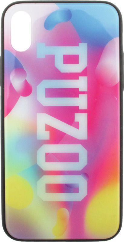 

Чехол-накладка PUZOO Glass Printing with TPU Visions iPhone X Pink #I/S, Рисунок