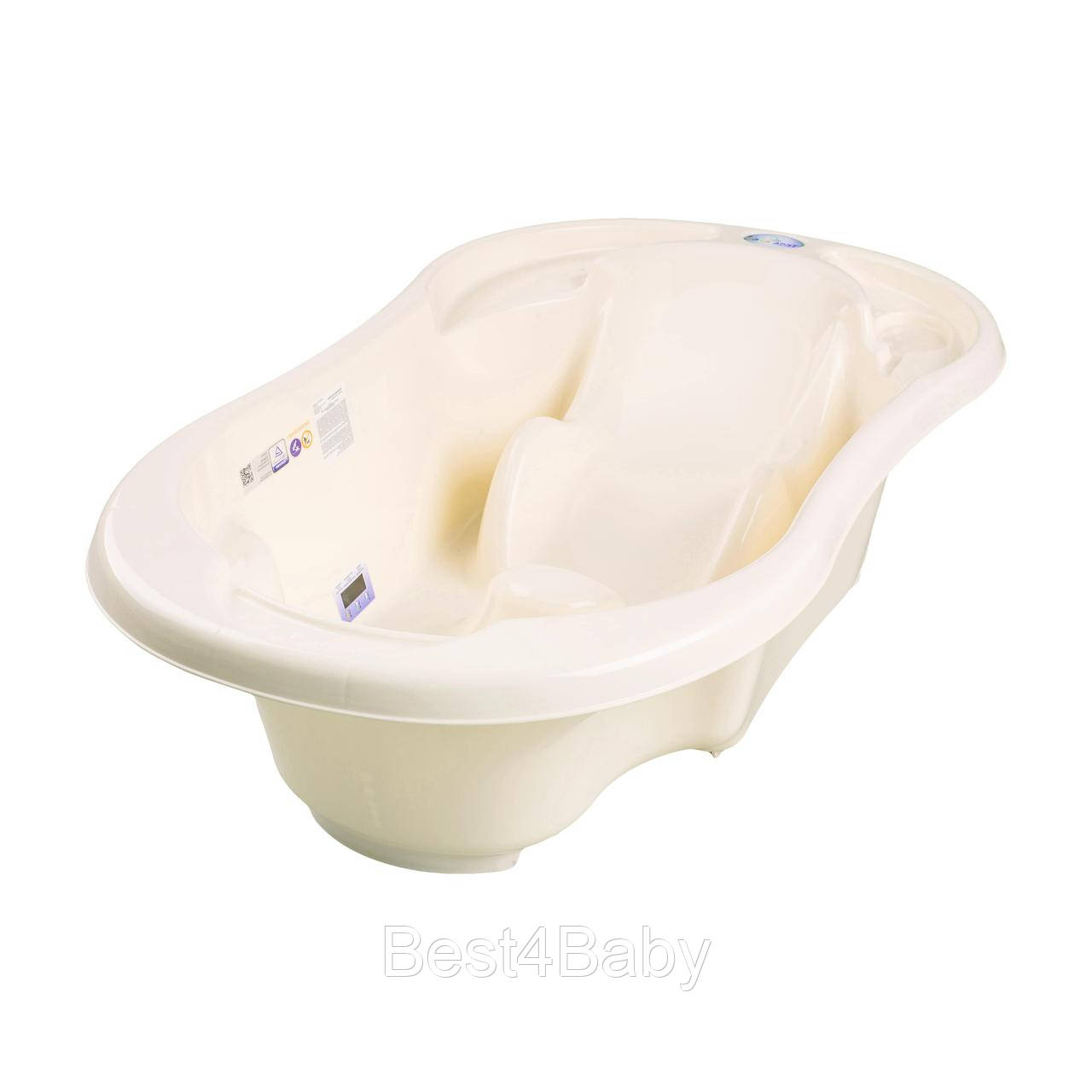 

Ванночка Tega Komfort с терм-ом и сливом анатомическая TG-011 yellow paste
