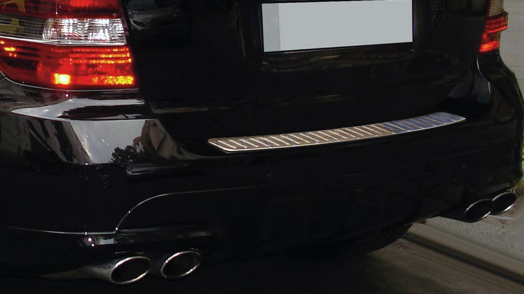 

Mercedes ML W164 Накладки на задний бампер OmsaLine (нерж) Глянцевая