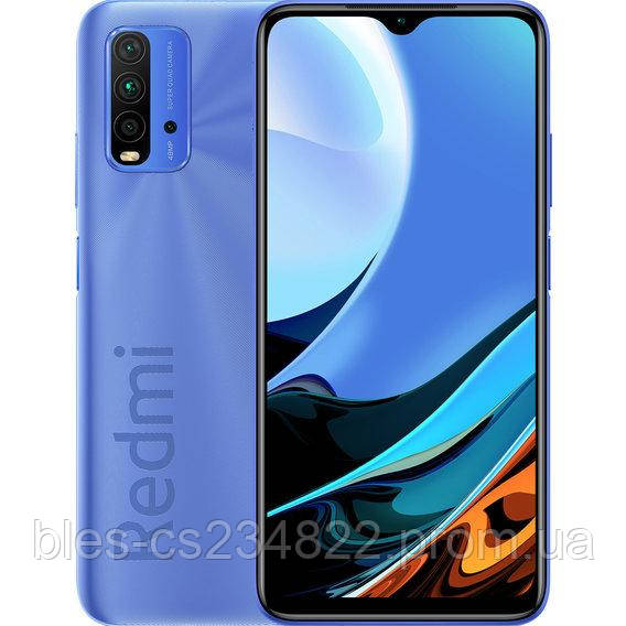 

Смартфон с хорошим аккумулятором большой емкости на 2 sim Xiaomi Redmi 9T 4/64 Blue Global (Гарантия 12 мес), Синий