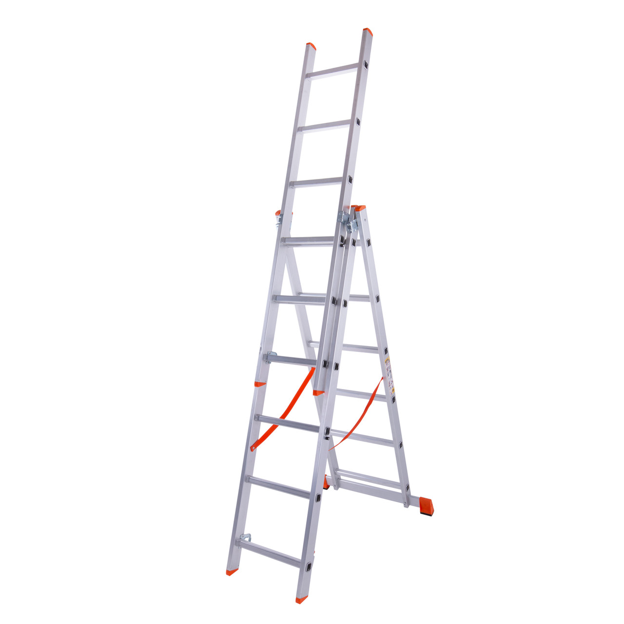 

Лестница трехсекционная алюминиевая Laddermaster Sirius A3A6. 3x6 ступенек