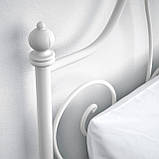IKEA LEIRVIK Ліжко, білий, 140х200 см (192.772.63), фото 4