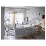 IKEA LEIRVIK Ліжко, білий, 140х200 см (192.772.63), фото 6