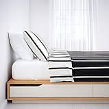 IKEA MANDAL Ліжко з ящиками, береза/білий, 140х202 см (302.804.81), фото 2