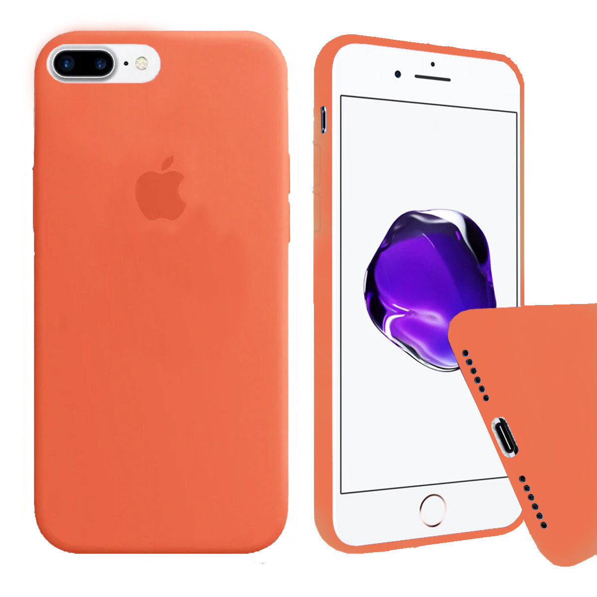 

Чехол Silicone FULL case для IPhone 8 Plus Orange оранжевый