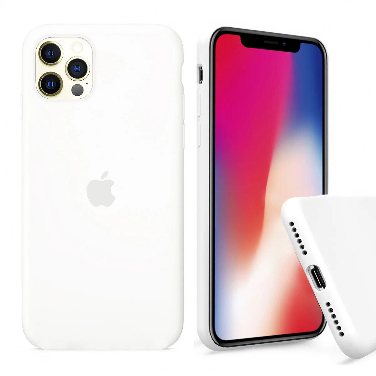 

Чехол Silicone FULL case для IPhone 11 Pro White белый