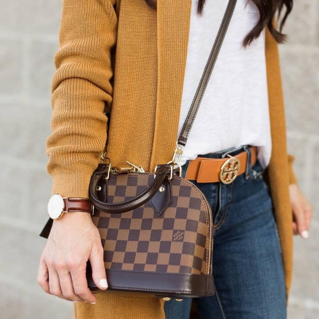 

Женская сумка Louis Vuitton Alma Луи Виттон брендовые сумки, модные сумки, в расцветках, Коричневый