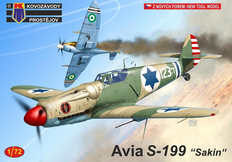 

Пластикова модель 1/72 Kovozavody Prostejov 0217 Чехословацький літак Avia S-199 „Sakin“