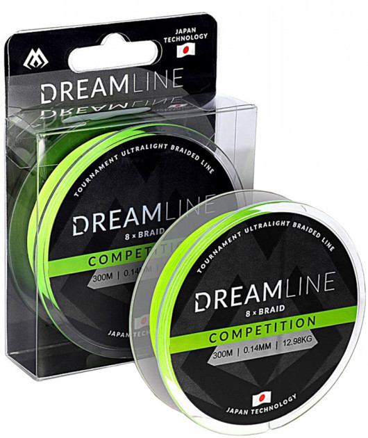 

Шнур рыболовный Mikado Dream Line Competition 300 м 0.14 мм 12.98 кг fluo Green, Салатовый