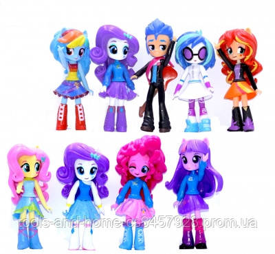 

Набор кукол 9в1 Литл Пони Девочки из Эквестрии, 13 см My Little Pony, Equestria Girls SKL14-279080