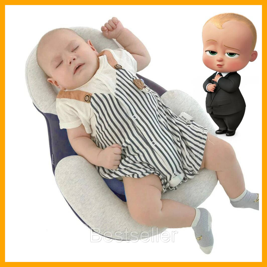 

Подушка для новорожденных Baby Sleep Positioner кокон позиционер Подушка для младенцев Синяя