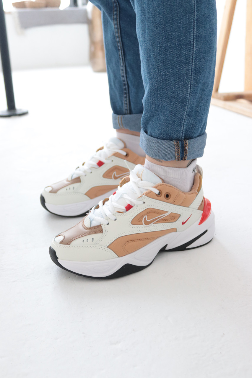 

Женские Кроссовки Nike M2K Tekno Beige Найк М2К Текно Бежевые (36,37,38,39,40) (PD-1) 37, Бежевый