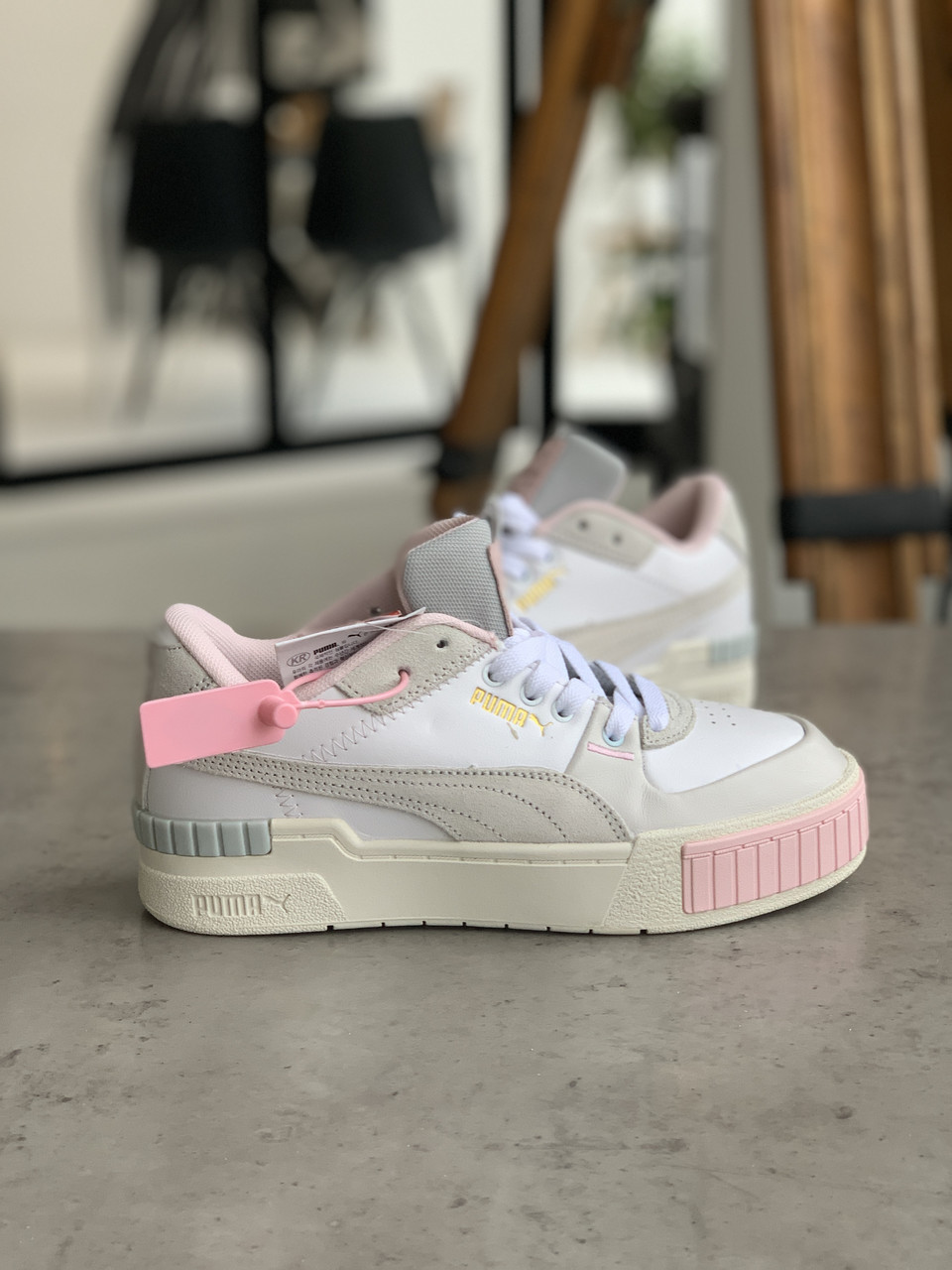 

Женские Кроссовки Puma Cali Mix Пума Кали Микс Серо-белые (36,38,40) (PD-1), Белый