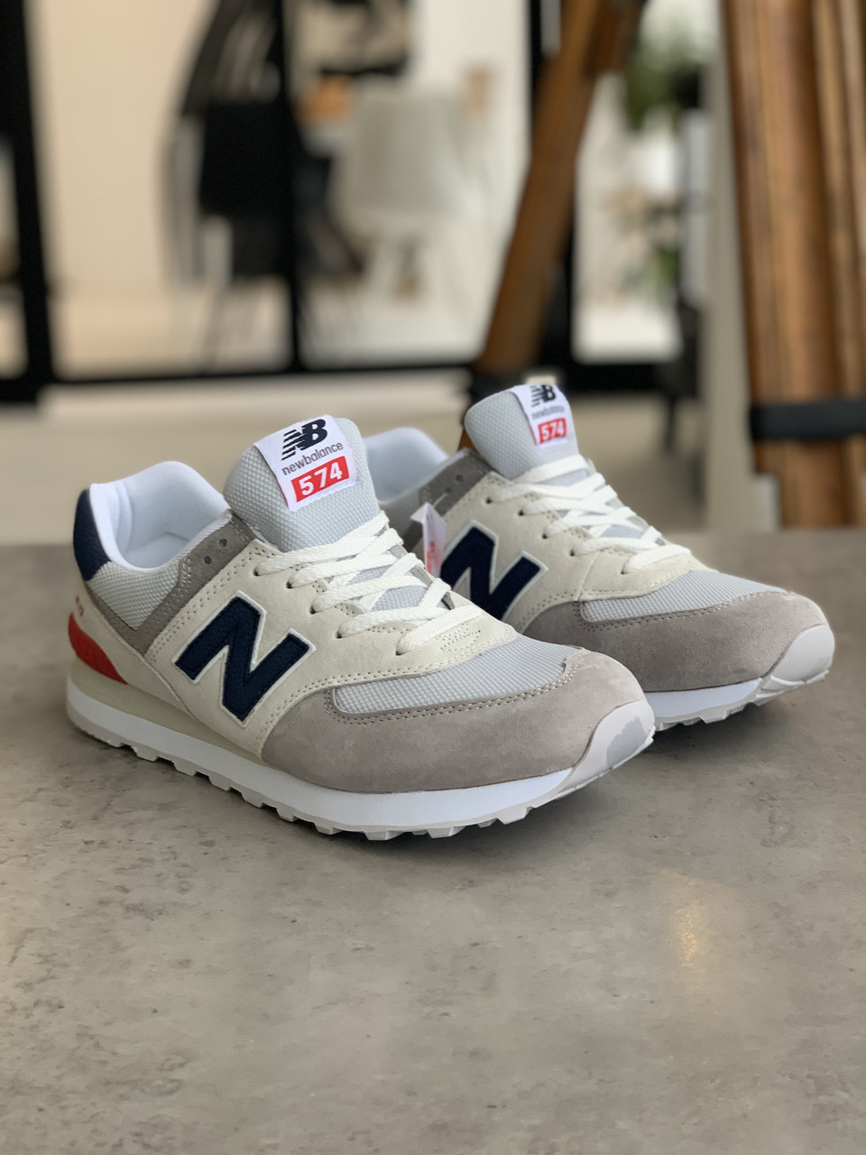 

Мужские Кроссовки New Balance 574 Tricolor Нью Беланс Трёхцветные (40,41,44) 44 (PD-1)