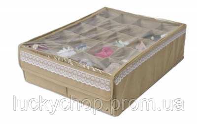 

Коробочка на 20 ячеек с крышкой Organize бежевый Beg001-Kr SKL34-176199