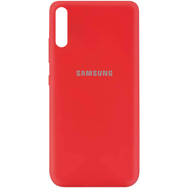 

Силиконовый чехол Silicone Cover на телефон Samsung Galaxy A70/Самсунг A70, Красный