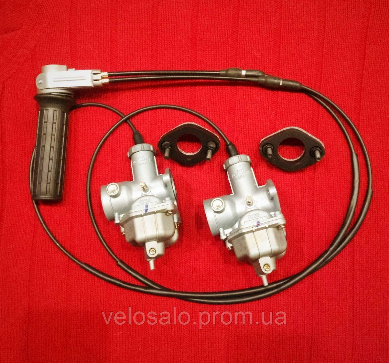 

Комплект карбюраторов KEIHIN PZ30 "Номер 1" на МТ, Днепр, Урал, К750