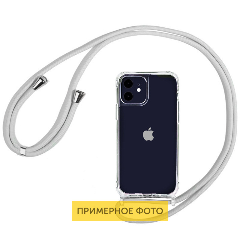 

Чехол TPU Crossbody Transparent для Apple iPhone 7 / 8 / SE (2020)(4.7") Серый