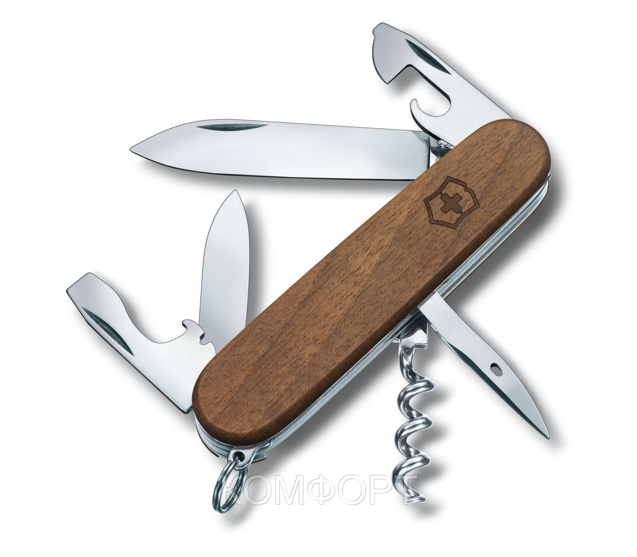 

Швейцарский нож Victorinox Spartan Wood 91 мм 10 функций Орех (1.3601.63B1)