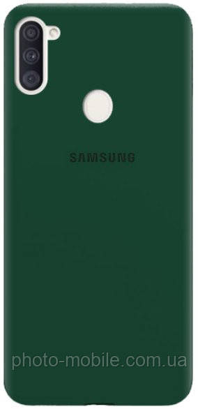 

Силикон Original Silicone Case Samsung M11 HQ (темно-зеленый) Силикон Original Silicone Case Samsung M11 HQ