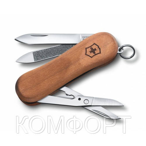 

Швейцарский нож Victorinox Delemont EvoWood 81 65 мм 5 функций Светлый орех (0.6421.63)