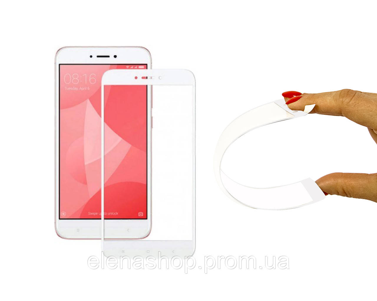 

Защитное 5D cтекло Nano Flexible GLASS ITOP для Xiaomi Redmi 5A Full Cover Белый, КОД: 728698