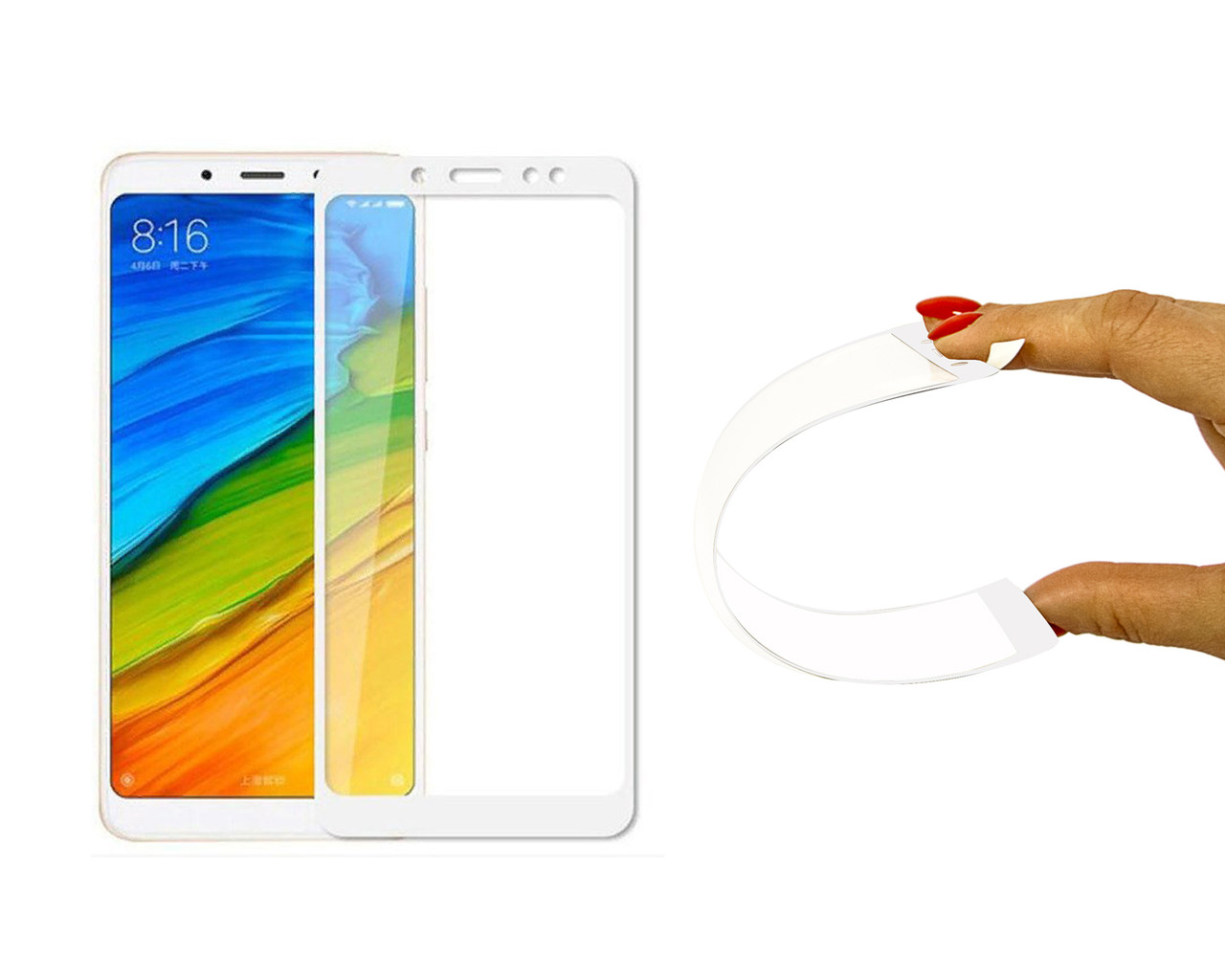 

Защитное 5D cтекло Nano Flexible GLASS ITOP для Xiaomi Redmi S2 Full Cover Белый, КОД: 728743