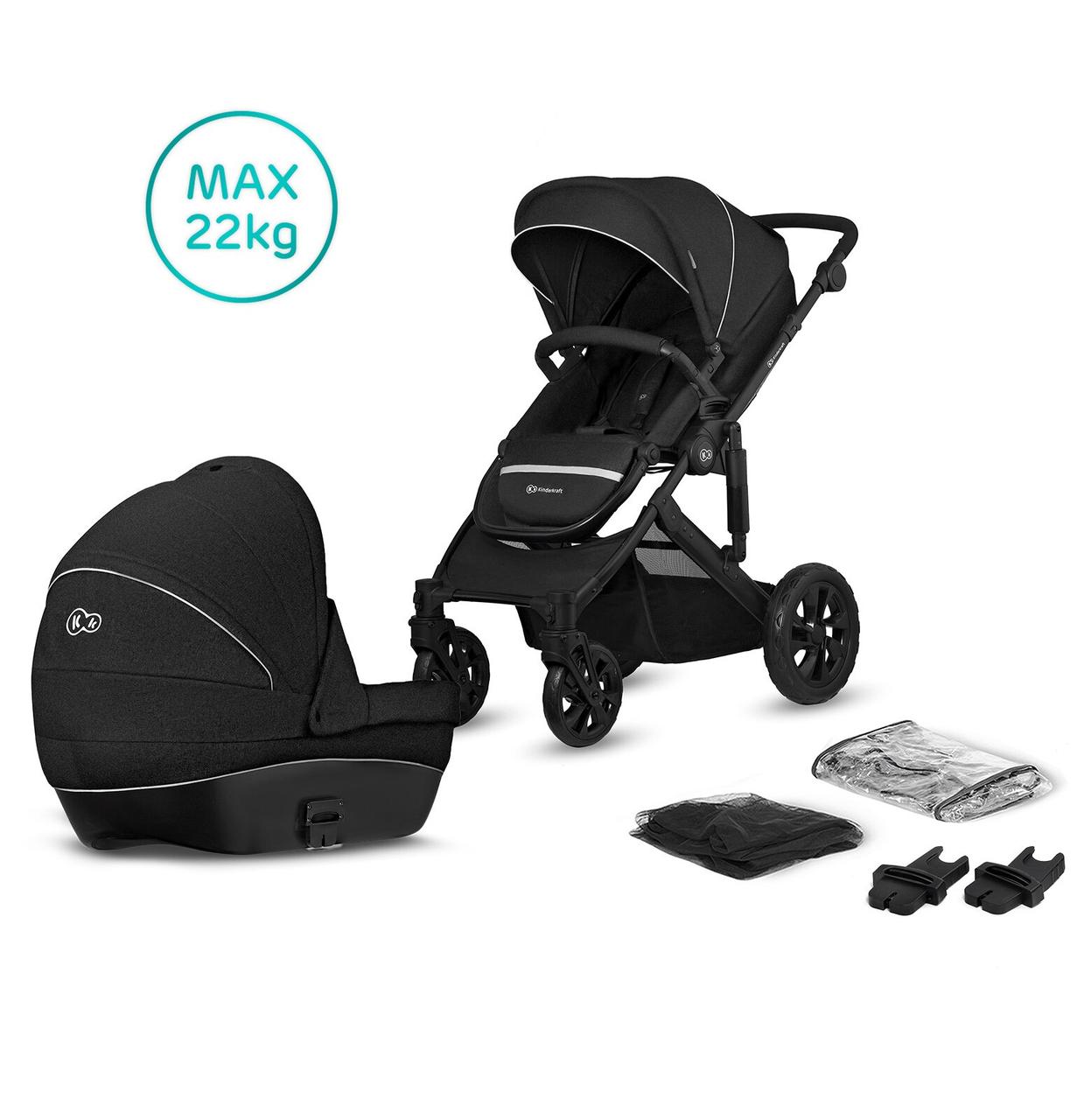 

Универсальная коляска 2 в 1 Kinderkraft Prime Lite Black (KKWPRLIBLK2000