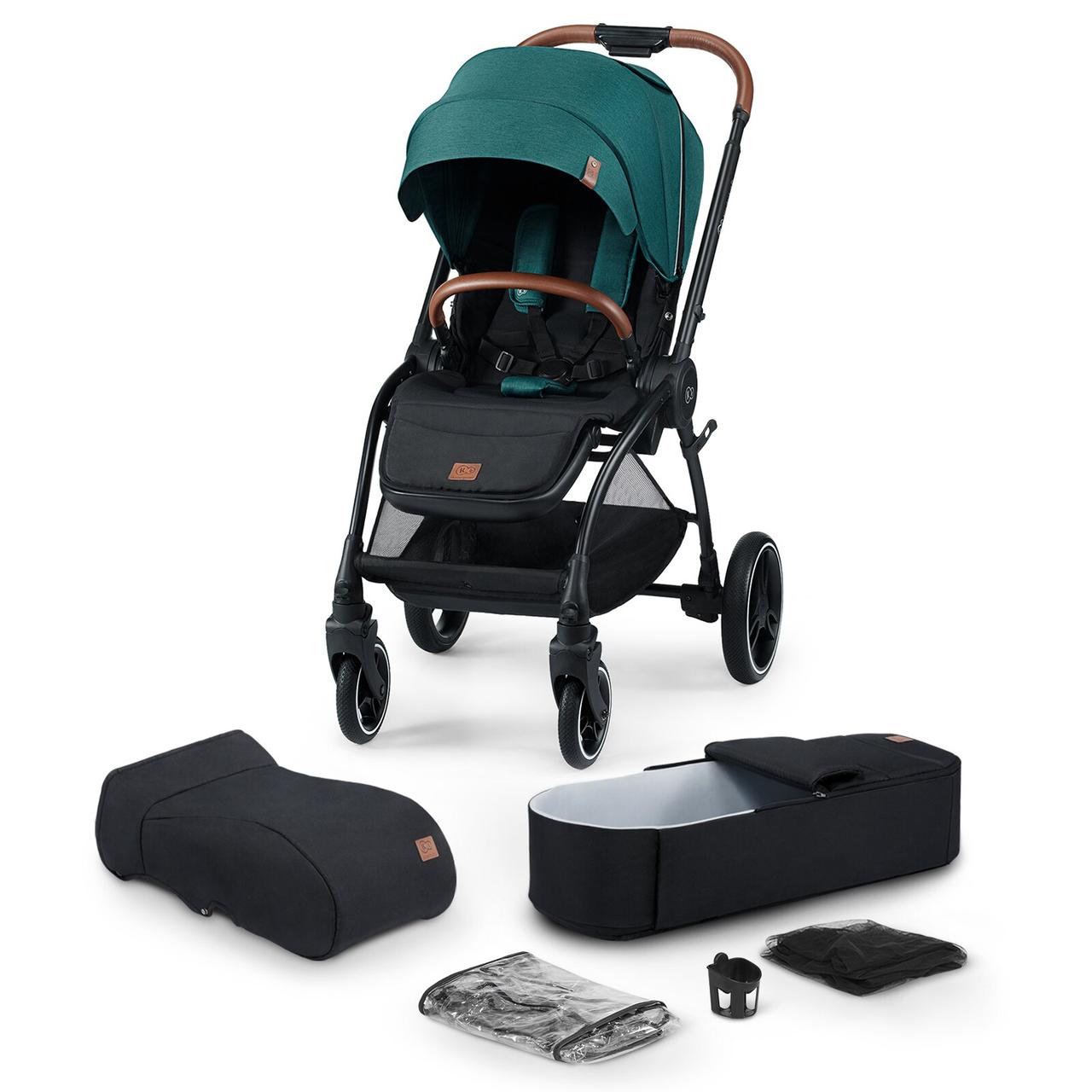 

Универсальная коляска 2 в 1 Kinderkraft Evolution Cocoon Midnight Green (KKWEVCOGBL2000, Зелёный