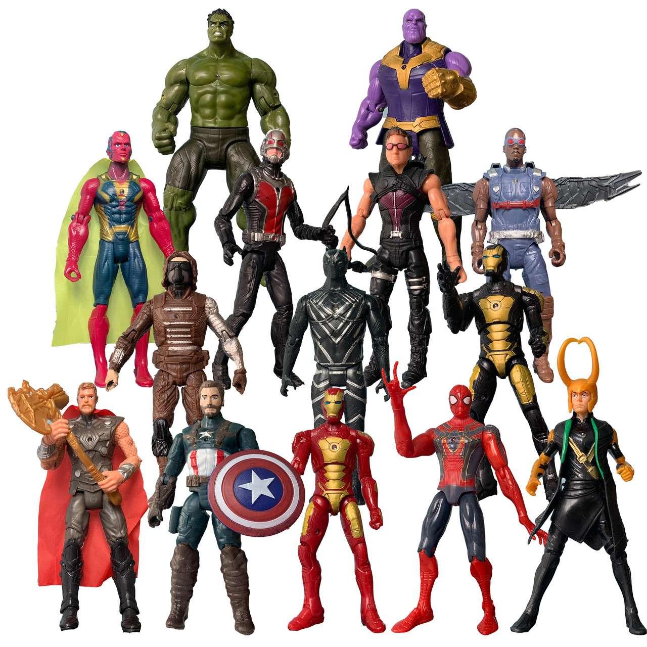 

Набор фигурок 14в1 Мстители, 17 см Marvel, Avengers, action figures SKL14-279070