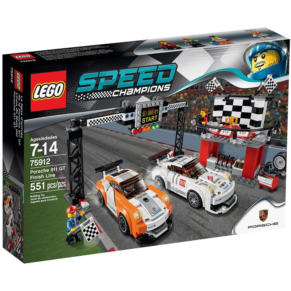Конструктор LEGO Speed Champions 75912 Фінішна лінія Порше 911 GT