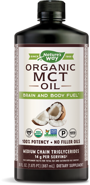 

Кокосовое масло MCT Oil From Coconut Nature's Way 887 мл
