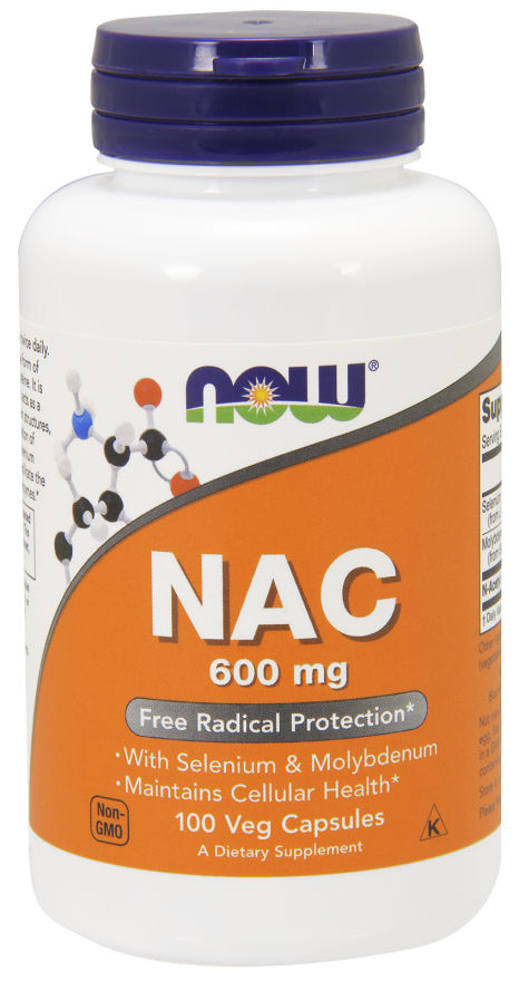 

Ацетилцистеин NAC N-Acetyl Cysteine Now Foods 600 мг 100 капсул