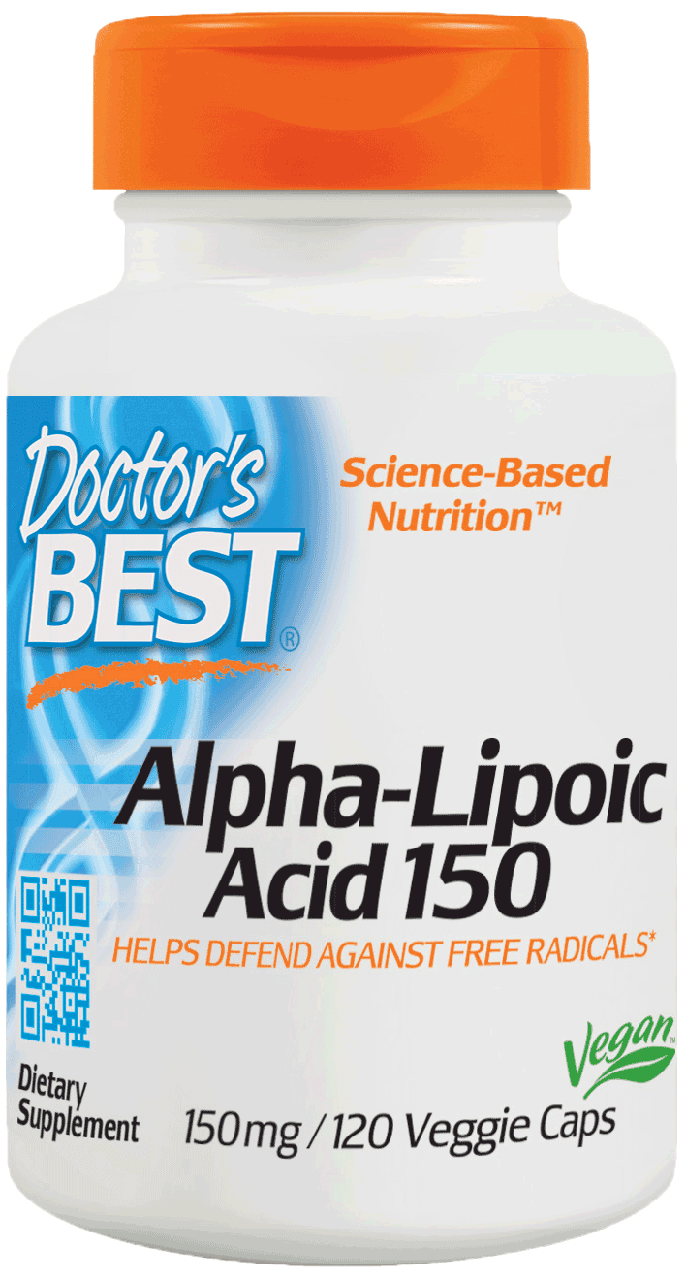 

Альфа-липоевая кислота Alpha Lipoic Acid Doctor's Best 150 мг 120 капсул