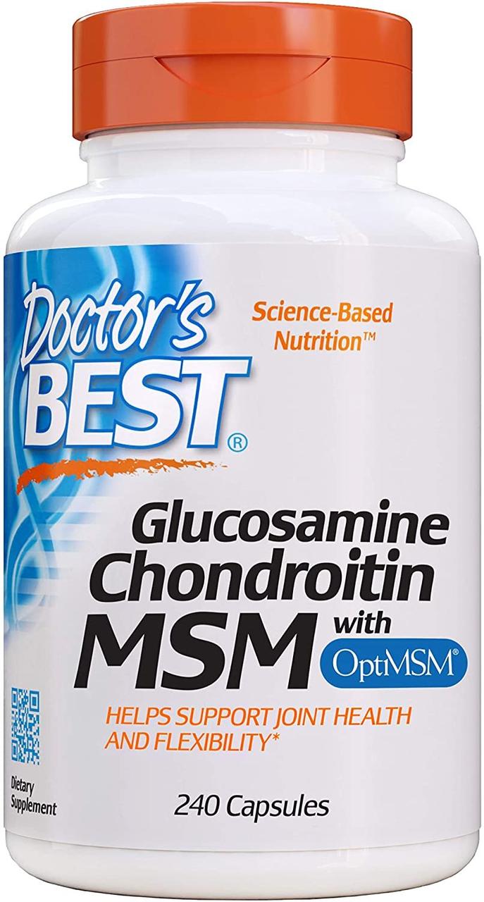 

Глюкозамин хондроитин Glucosamine Chondroitin MSM with OptiMSM Doctor's Best 240 капсул