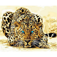 Картина по номерам рисование Babylon VP994 Красавец леопард 40х50см набор для росписи по цифрам в коробке, фото 1