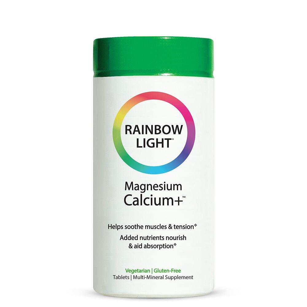 

Магний кальций Magnesium Calcium+ Rainbow Light 500/1000 мг 180 таблеток