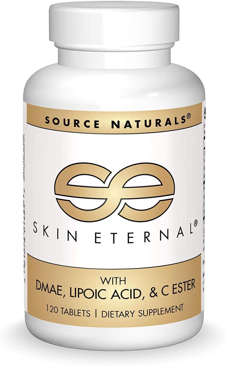 

Здоровье кожи с DMAE + Альфа-липоевой кислотой Skin Eternal Source Naturals 120 таблеток