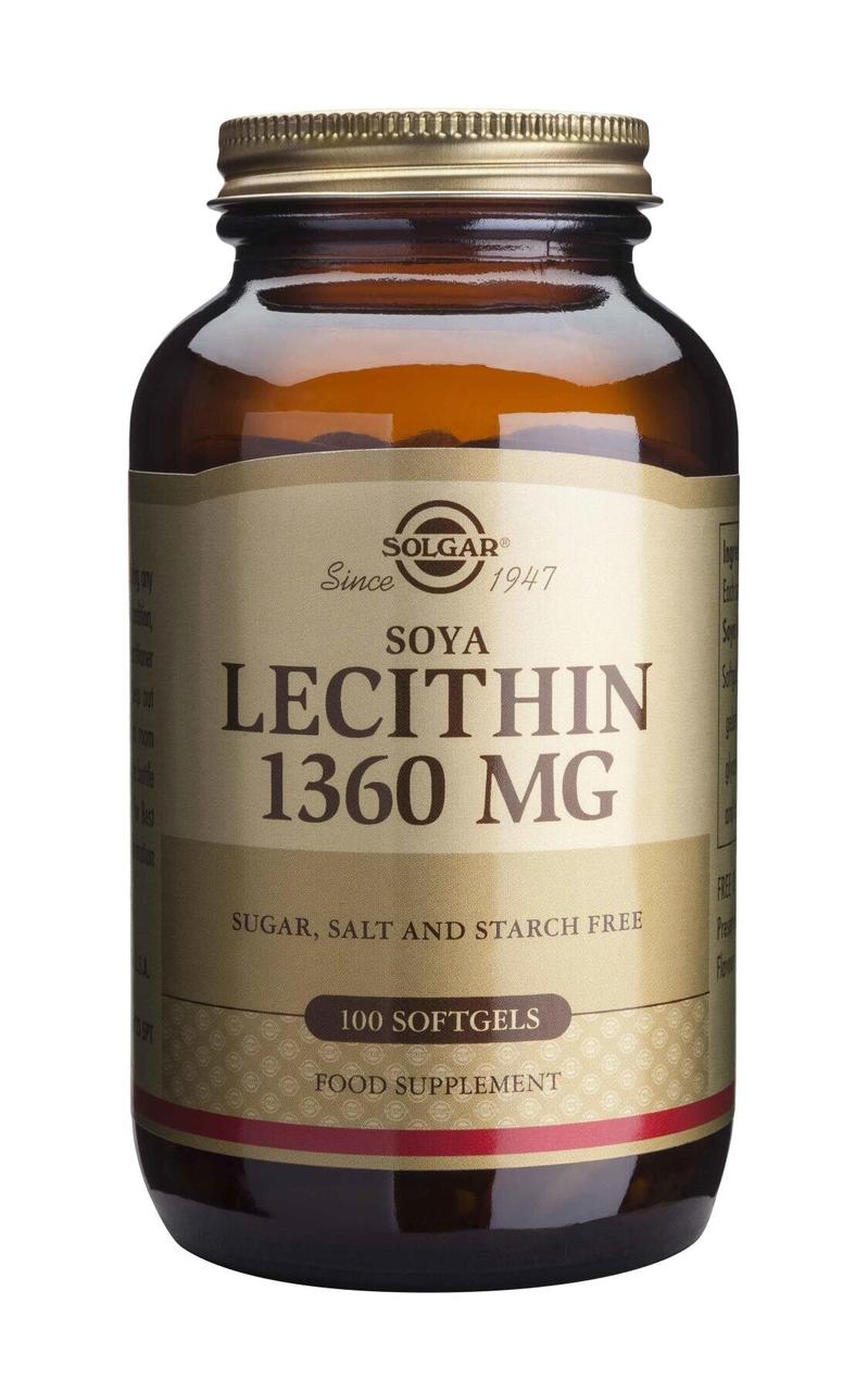 

Лецитин Lecithin Solgar неотбеленный 1360 мг 100 капсул