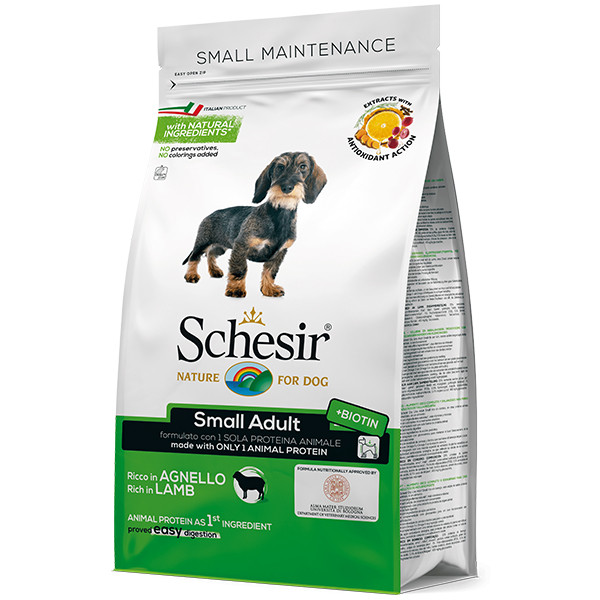 

Сухой корм Schesir Dog Small Adult Lamb для взрослых собак малых пород, с ягненком, 2 кг