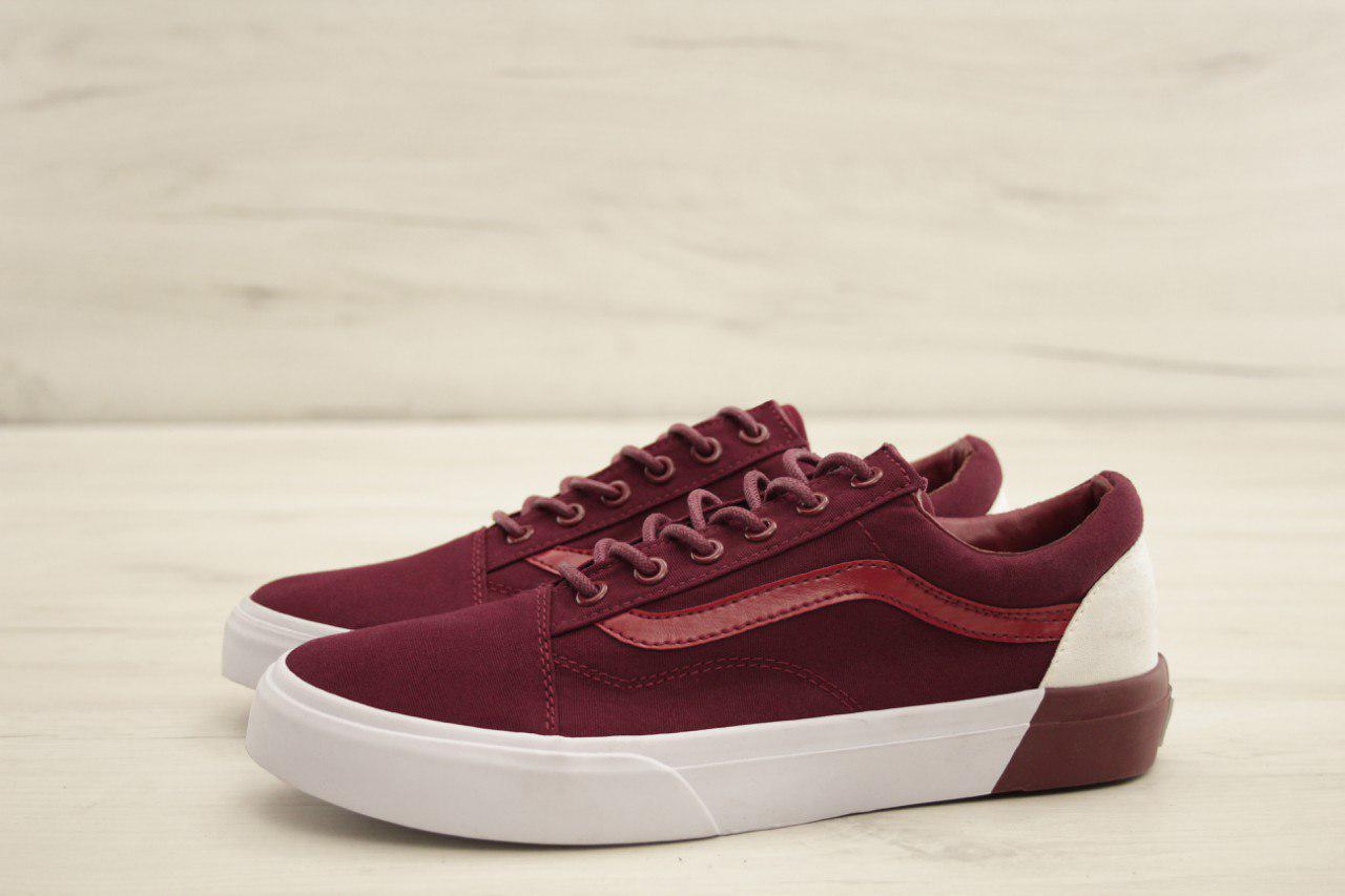 

Женские бордовые Кеды Vans Old Skool 40, Бордовый